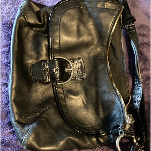 Over the shoulder black purse by Coach. Great condition! - Picture 2 of 2